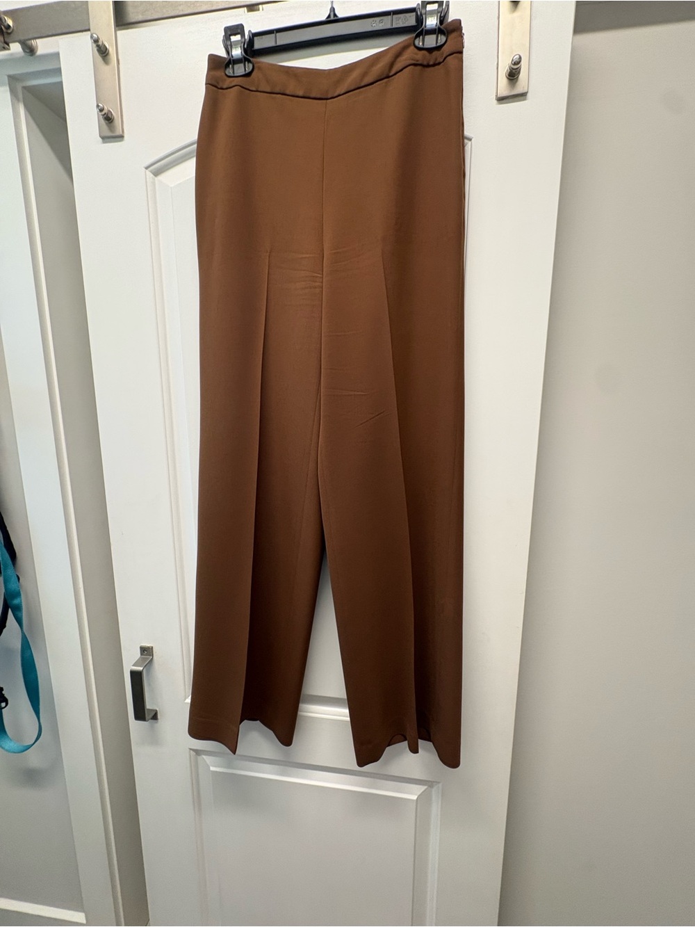 DKNY Brown Wide-Leg Trousers